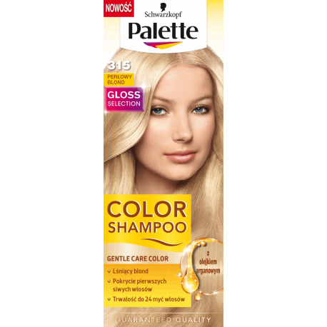 szampon koloryzujący platynowy blond palette