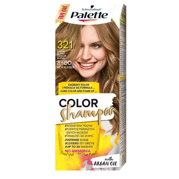 szampon koloryzujący platynowy blond palette