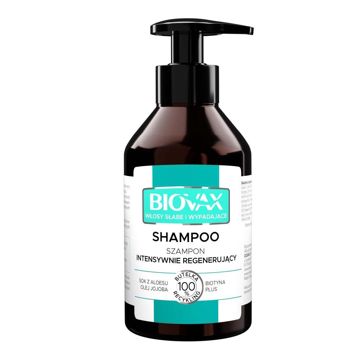 lbiotica biovax szampon do włosów słabych i wypadających 200ml