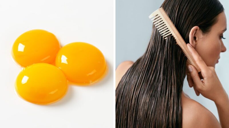 odżywka do włosów z żółtka jajka