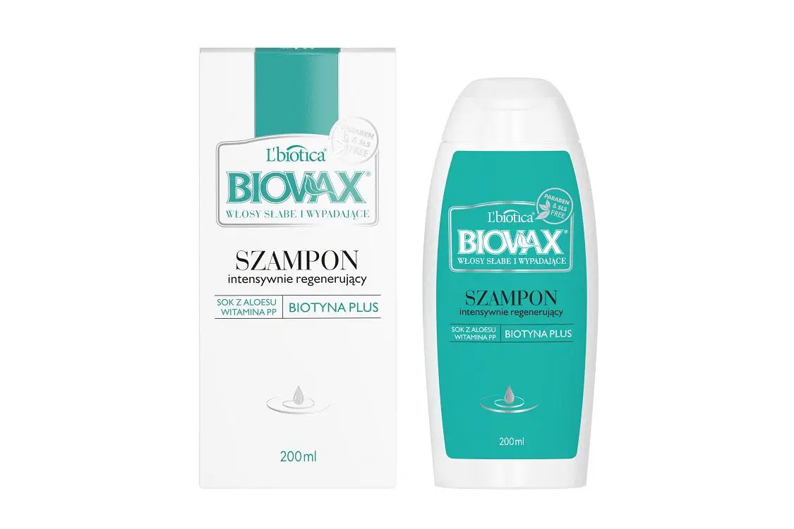 lbiotica biovax szampon do włosów słabych i wypadających 200ml